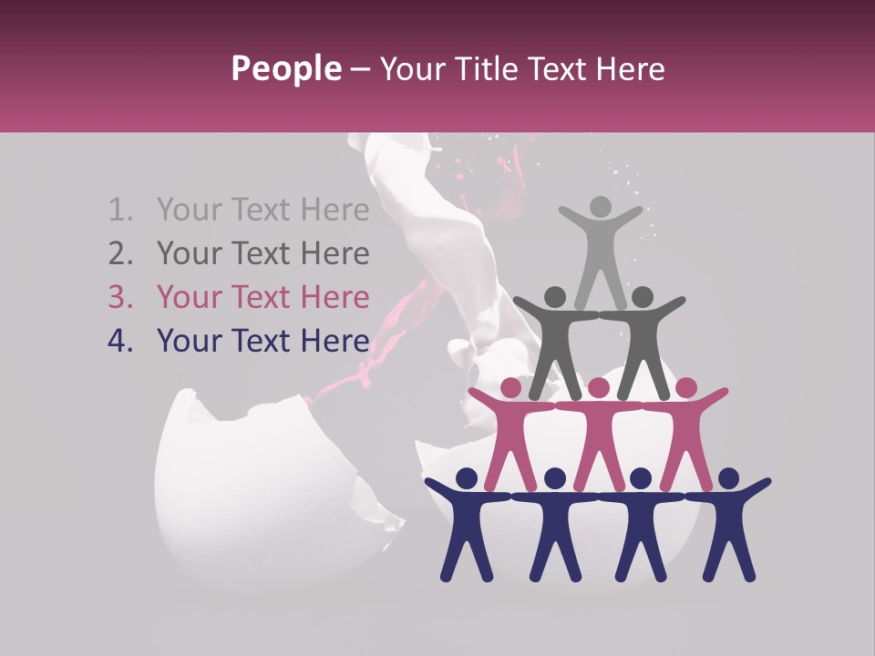 Energy Divided Individuality PowerPoint Template