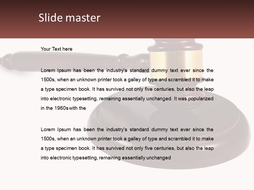 Sentence Law Authority PowerPoint Template