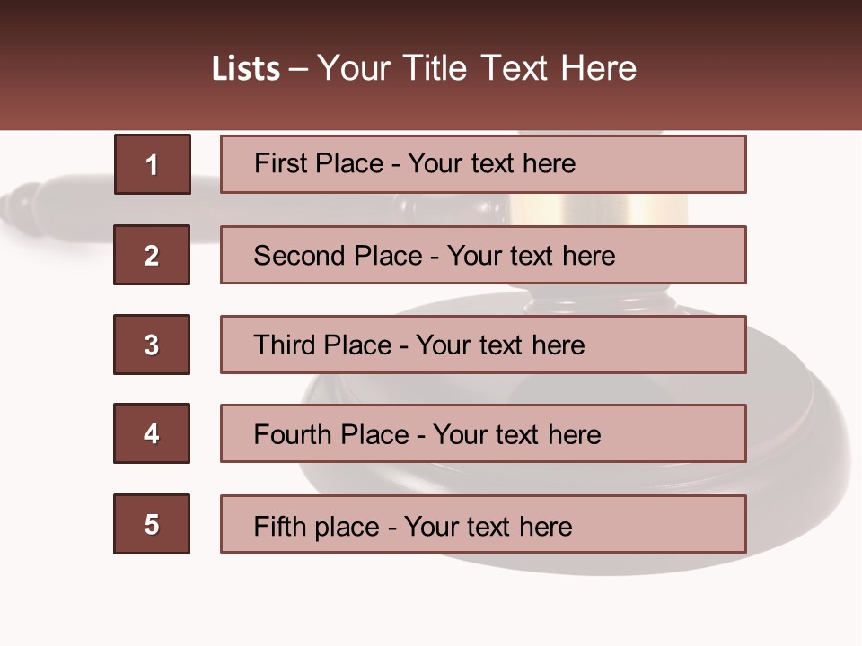 Sentence Law Authority PowerPoint Template