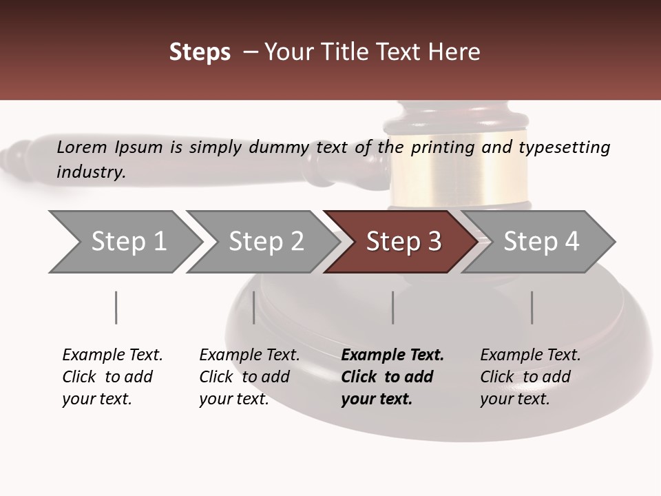 Sentence Law Authority PowerPoint Template