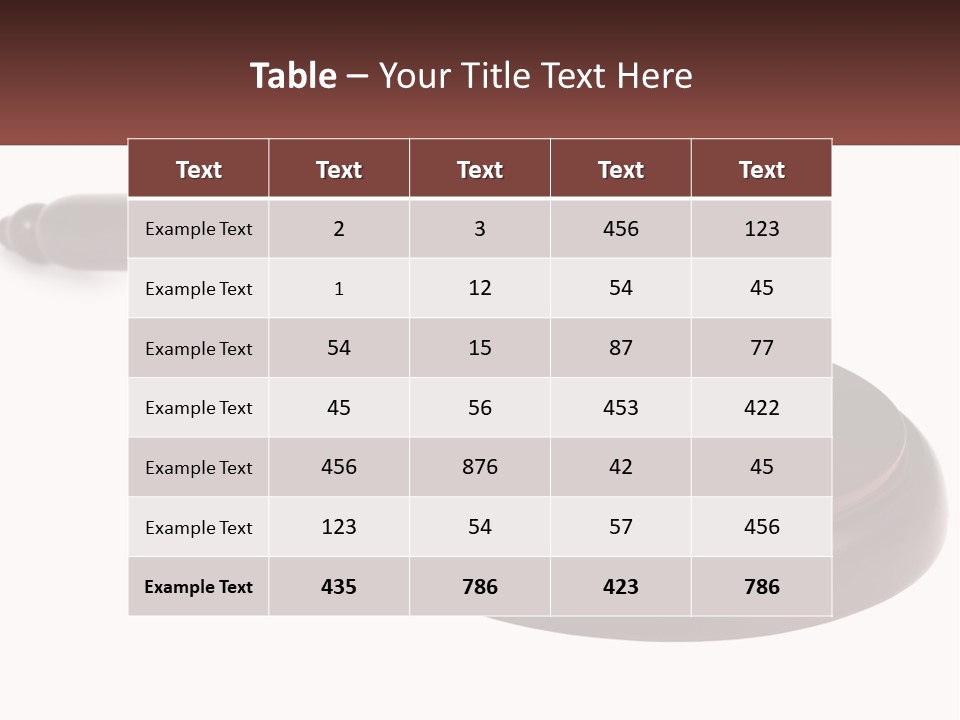 Sentence Law Authority PowerPoint Template