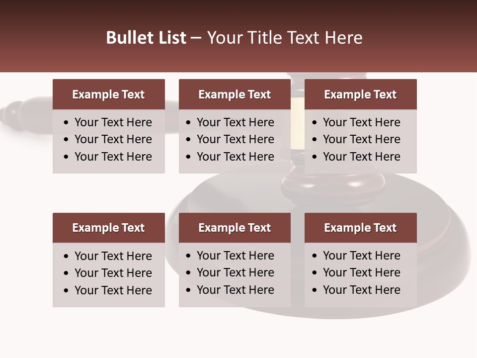 Sentence Law Authority PowerPoint Template