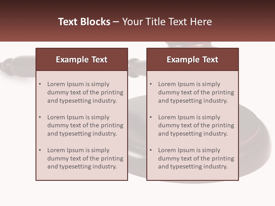 Sentence Law Authority PowerPoint Template