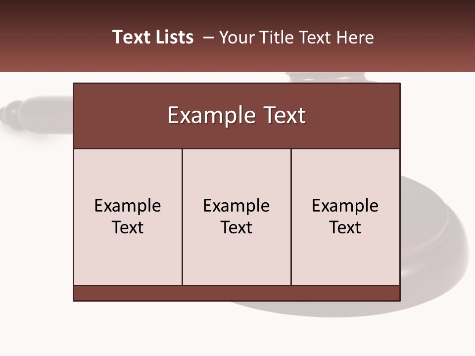 Sentence Law Authority PowerPoint Template