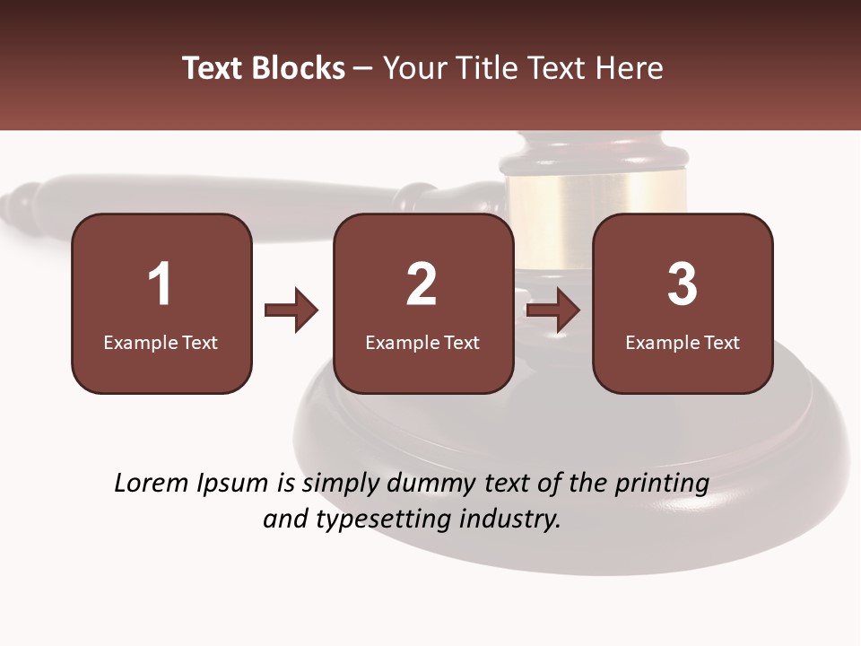 Sentence Law Authority PowerPoint Template