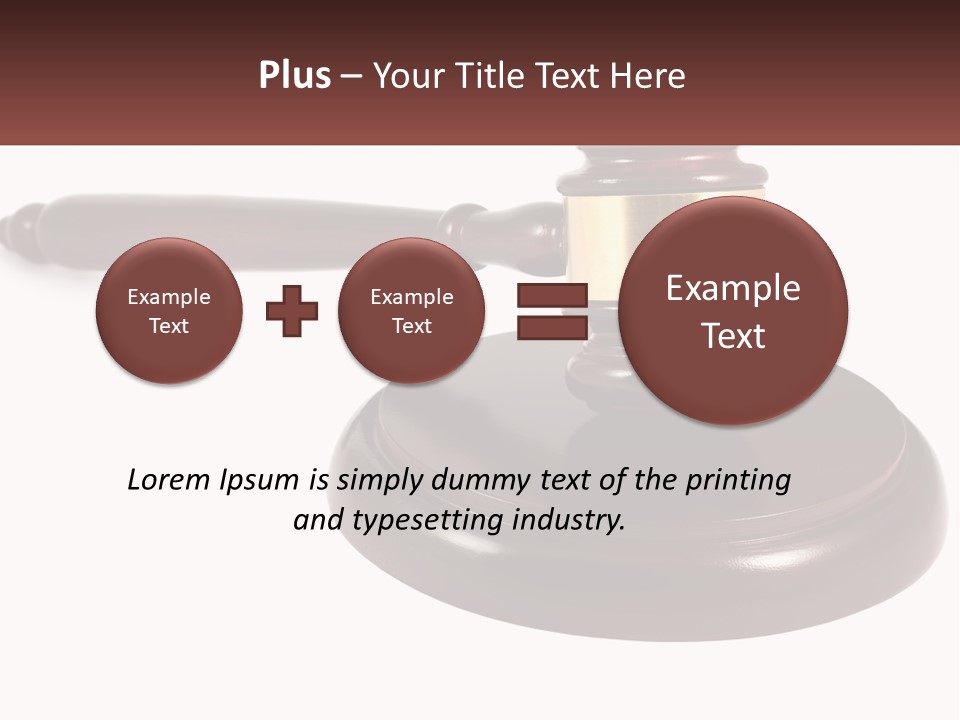 Sentence Law Authority PowerPoint Template