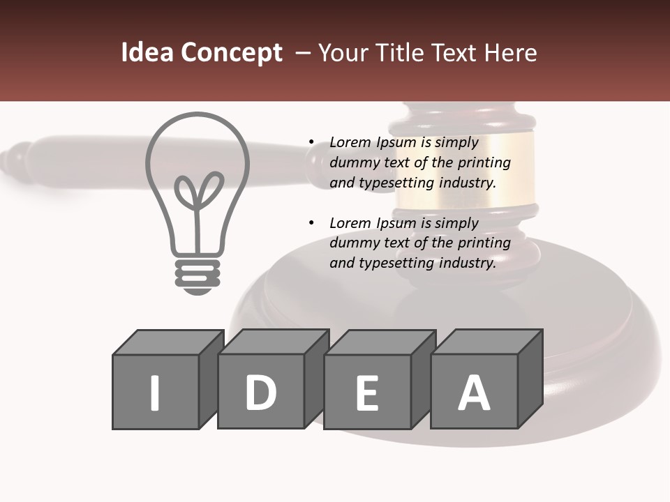 Sentence Law Authority PowerPoint Template