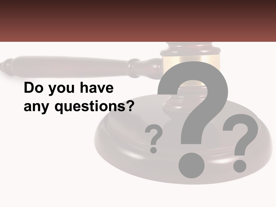 Sentence Law Authority PowerPoint Template