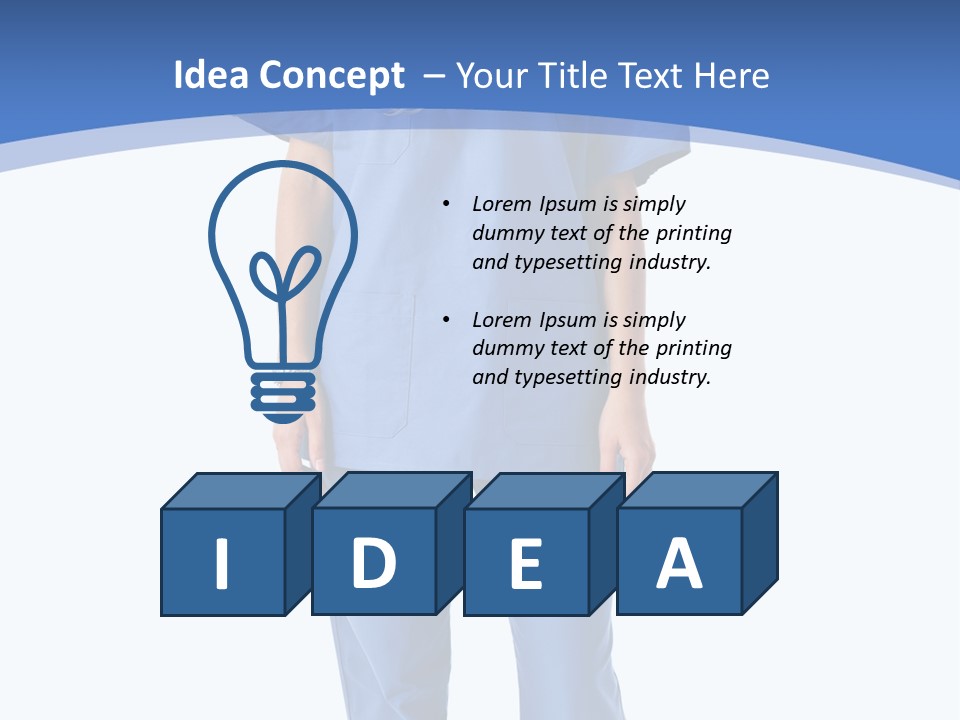 Full Copy Isolated PowerPoint Template
