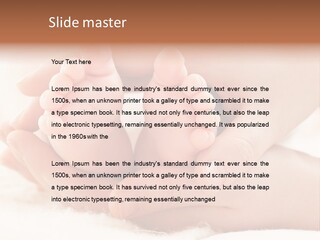 Protection Cute Hand PowerPoint Template