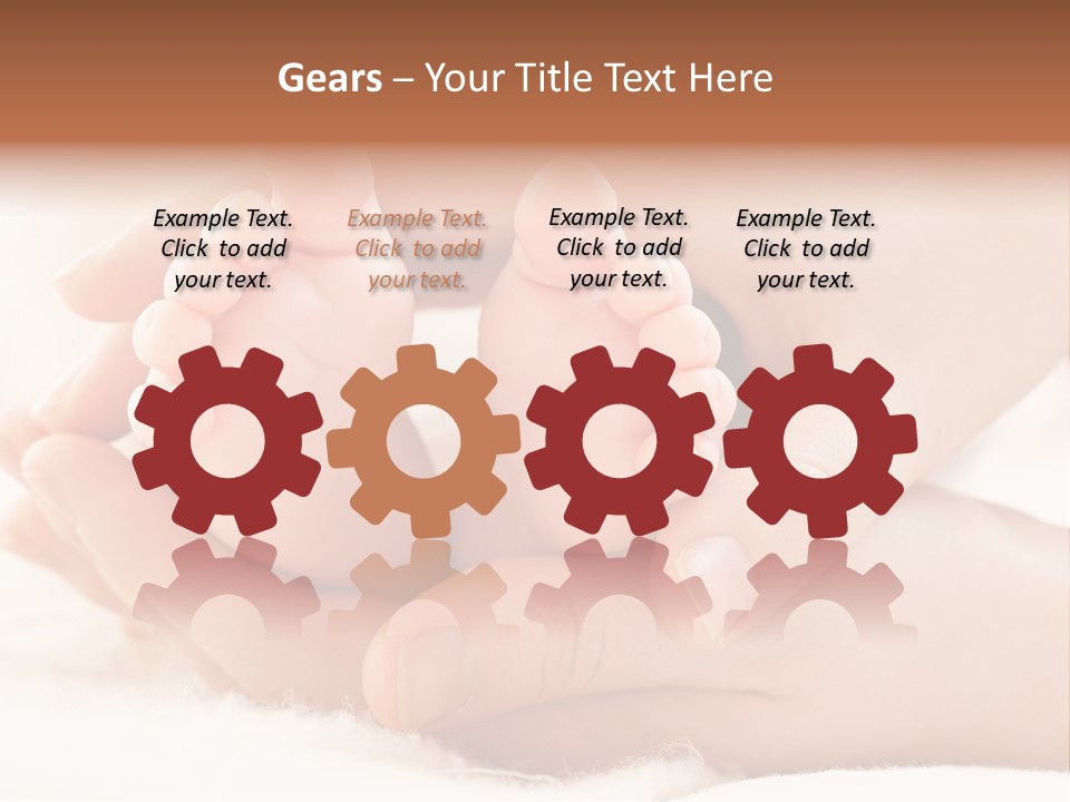 Protection Cute Hand PowerPoint Template