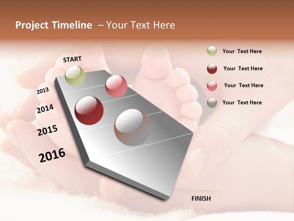 Protection Cute Hand PowerPoint Template