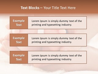 Protection Cute Hand PowerPoint Template