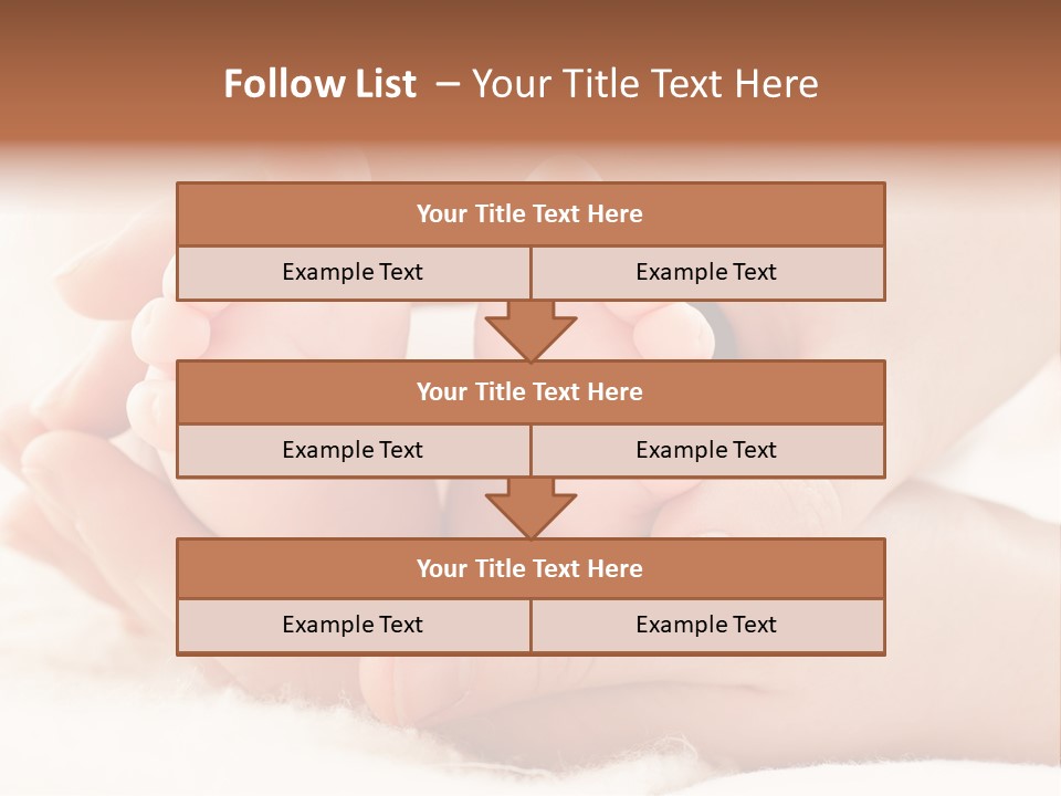 Protection Cute Hand PowerPoint Template