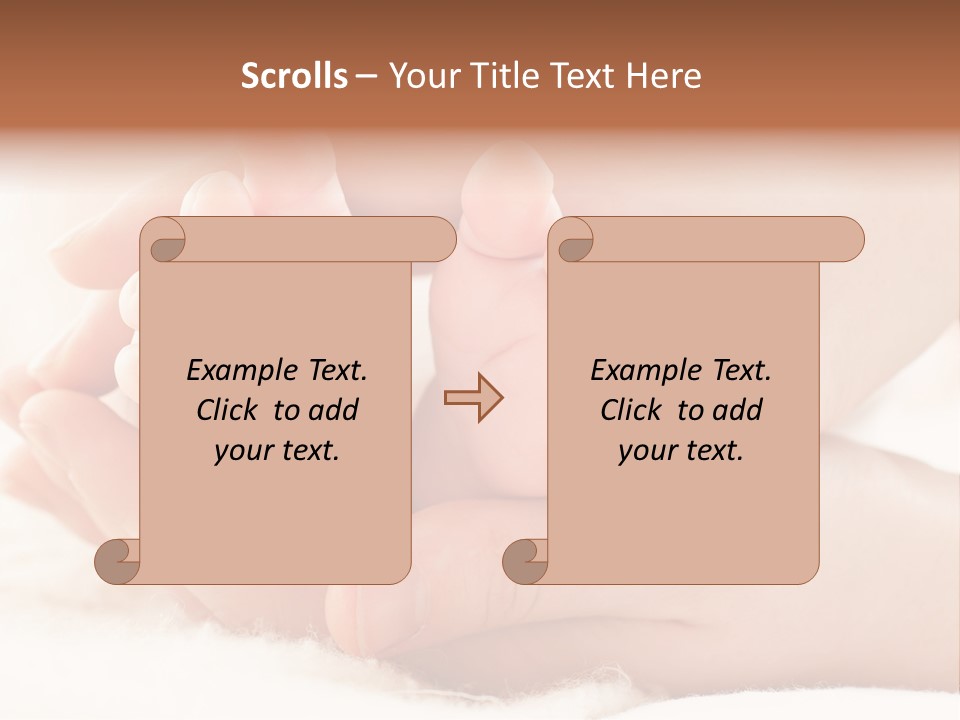 Protection Cute Hand PowerPoint Template