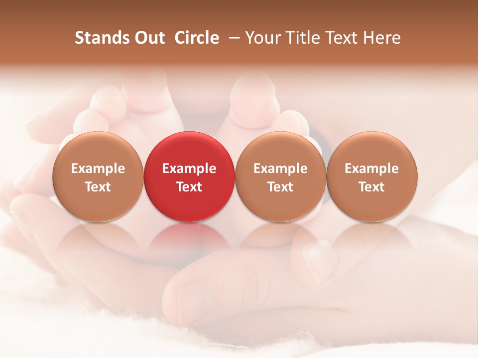 Protection Cute Hand PowerPoint Template