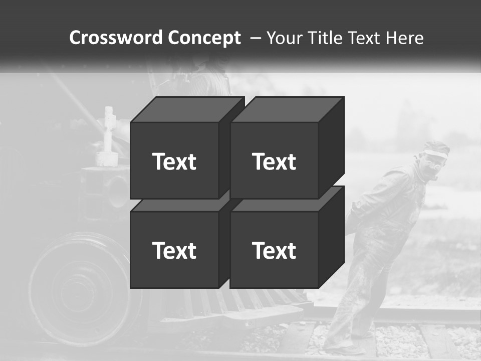 Historical Railroad Years PowerPoint Template