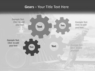 Historical Railroad Years PowerPoint Template