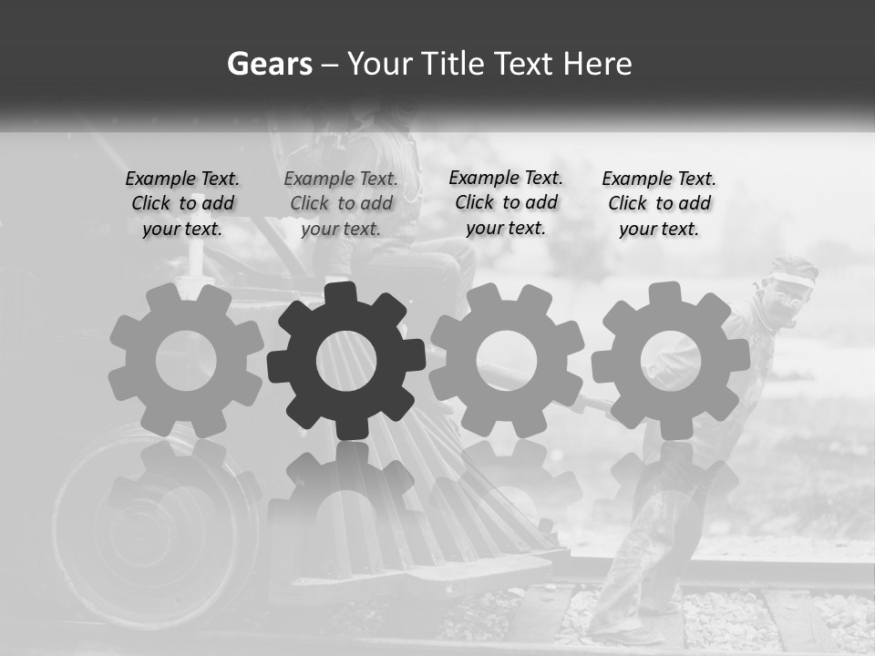 Historical Railroad Years PowerPoint Template