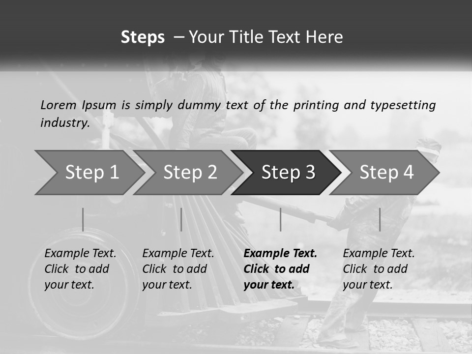 Historical Railroad Years PowerPoint Template