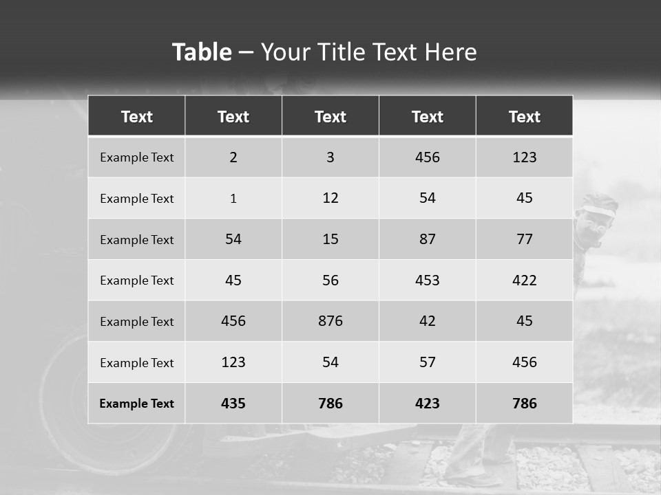 Historical Railroad Years PowerPoint Template