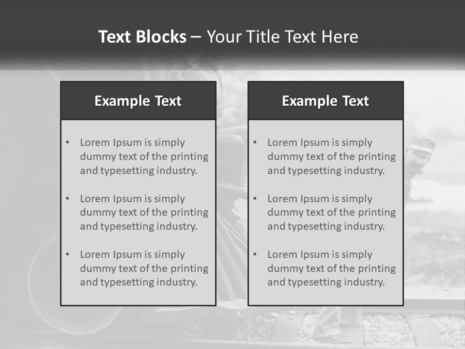 Historical Railroad Years PowerPoint Template