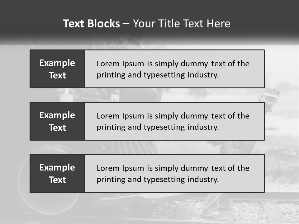 Historical Railroad Years PowerPoint Template