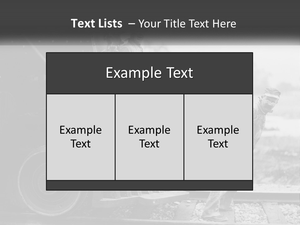 Historical Railroad Years PowerPoint Template