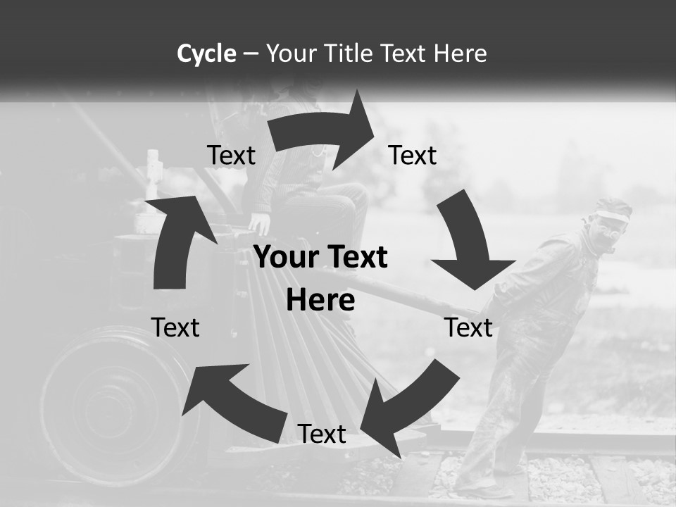 Historical Railroad Years PowerPoint Template