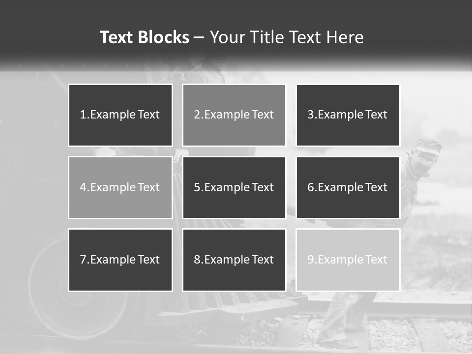 Historical Railroad Years PowerPoint Template