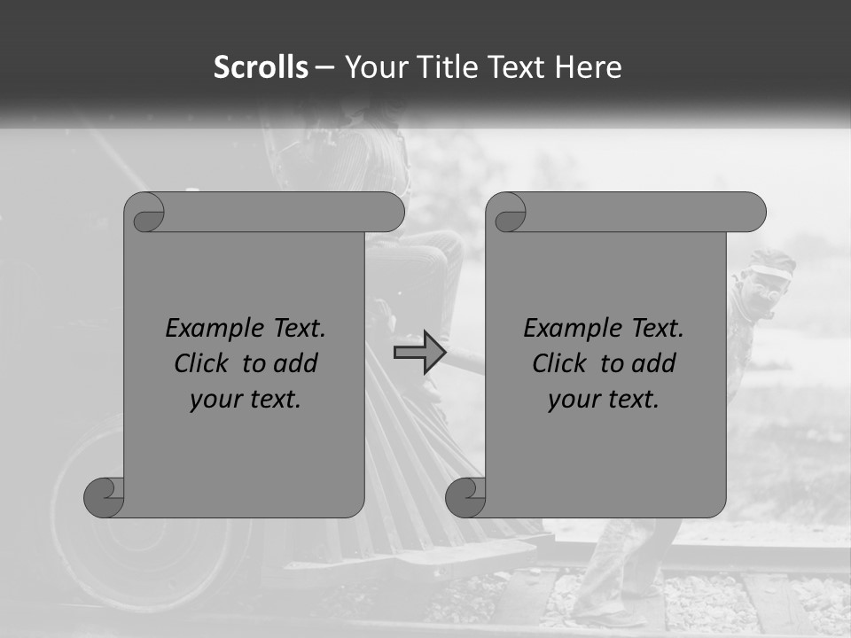 Historical Railroad Years PowerPoint Template