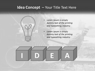 Historical Railroad Years PowerPoint Template