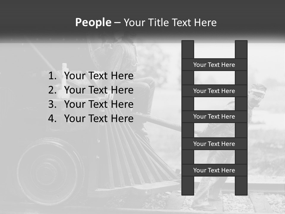 Historical Railroad Years PowerPoint Template