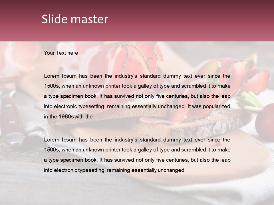 Food Salted European PowerPoint Template