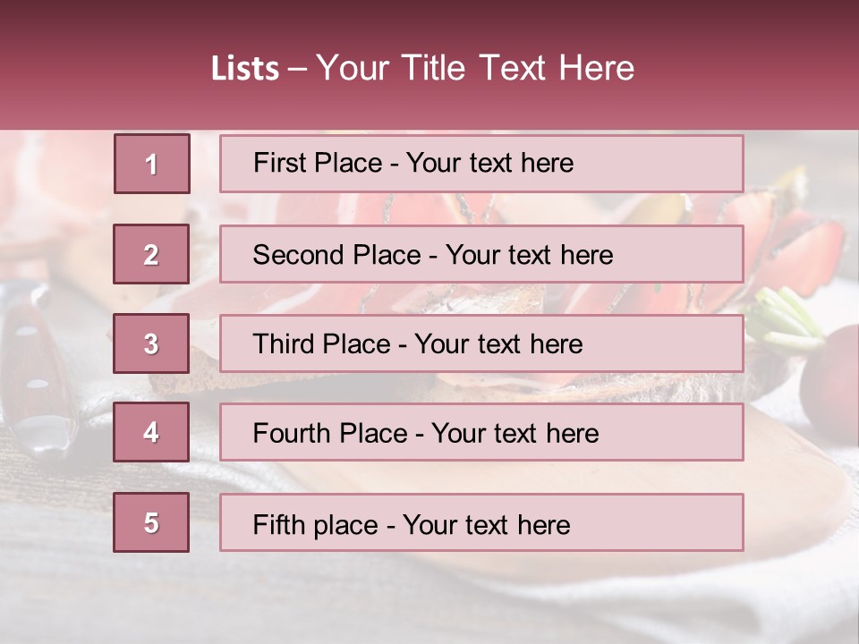 Food Salted European PowerPoint Template