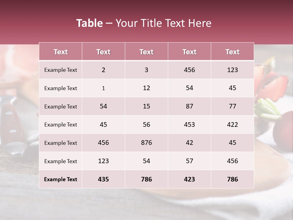 Food Salted European PowerPoint Template