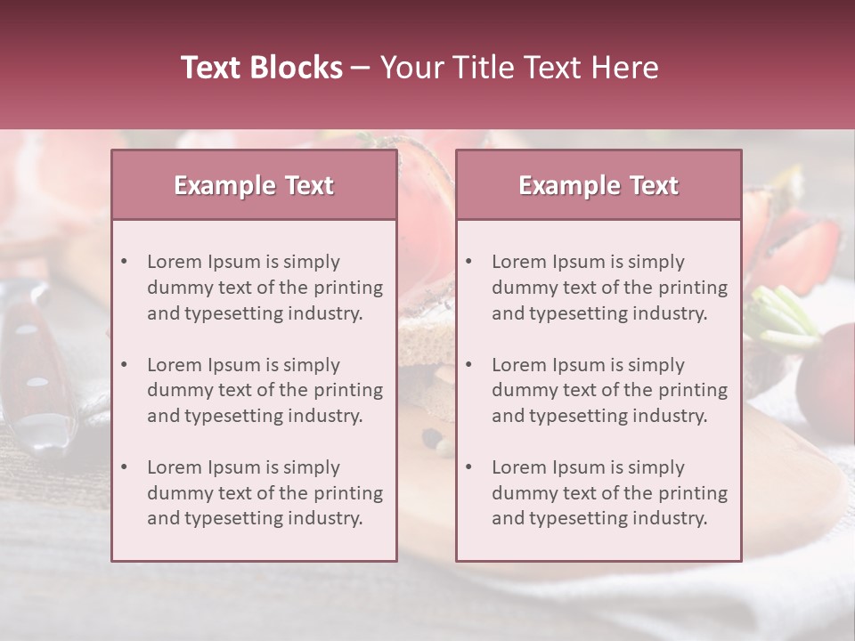 Food Salted European PowerPoint Template
