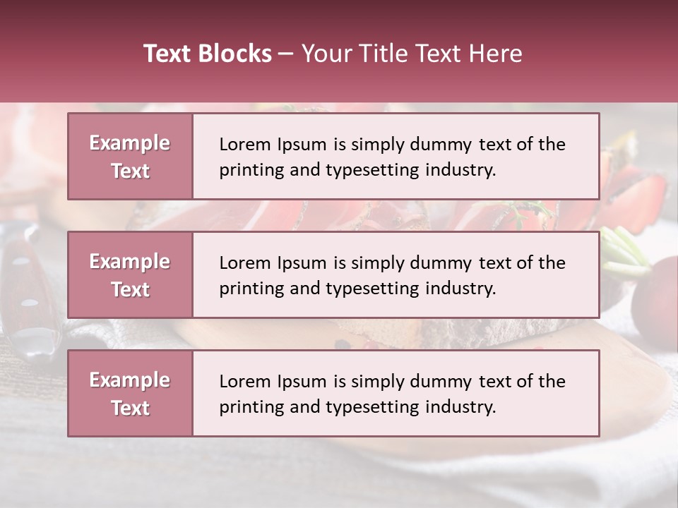 Food Salted European PowerPoint Template