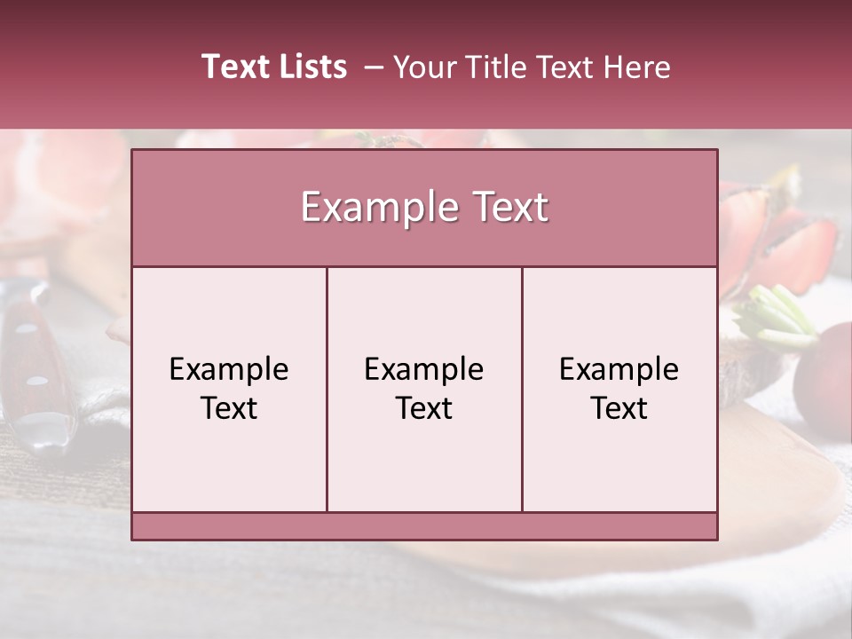 Food Salted European PowerPoint Template