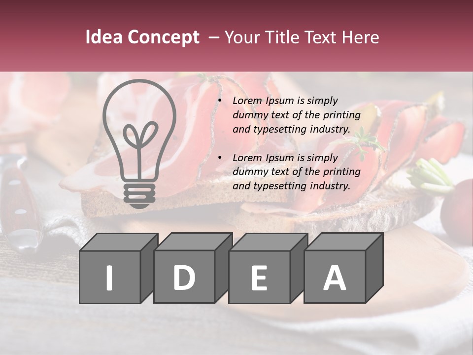 Food Salted European PowerPoint Template