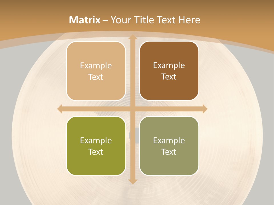 Round Equipment Music PowerPoint Template
