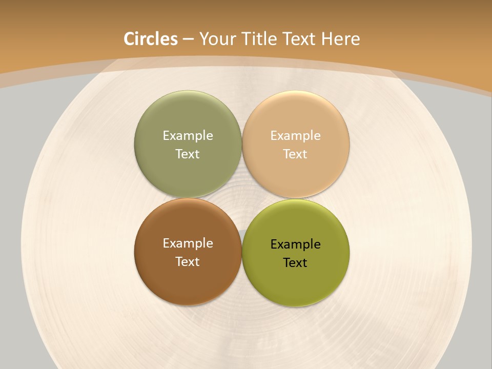 Round Equipment Music PowerPoint Template