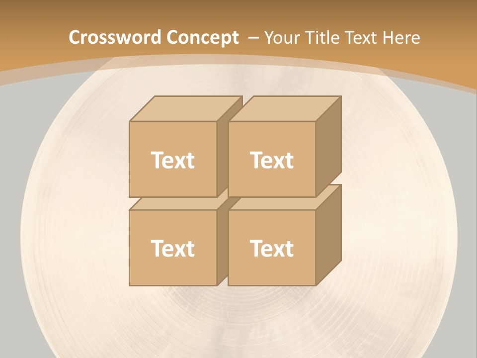 Round Equipment Music PowerPoint Template