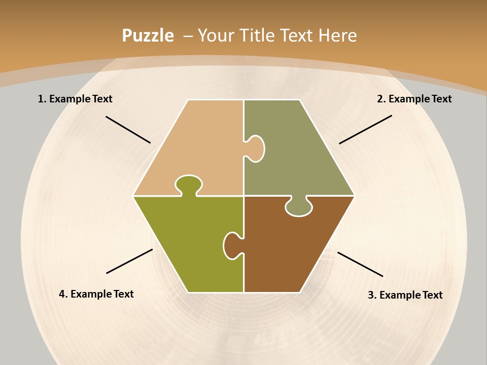 Round Equipment Music PowerPoint Template
