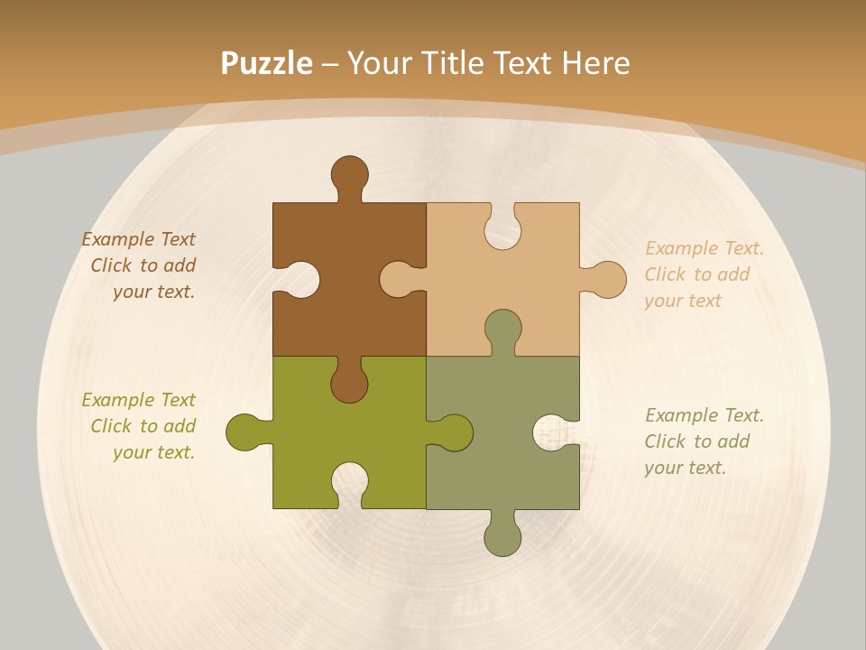 Round Equipment Music PowerPoint Template