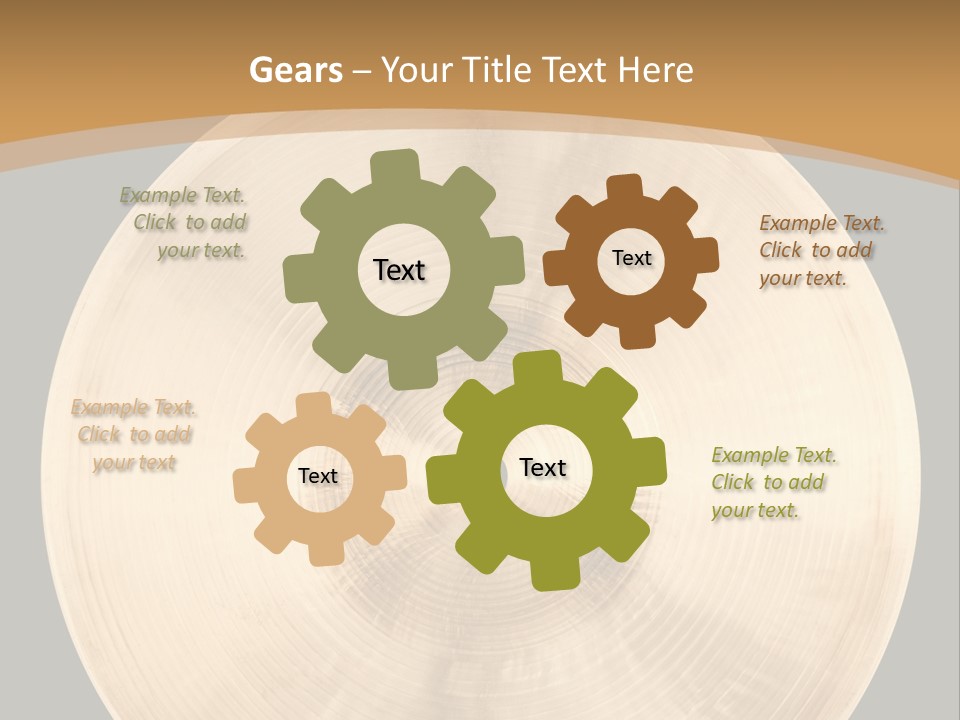 Round Equipment Music PowerPoint Template