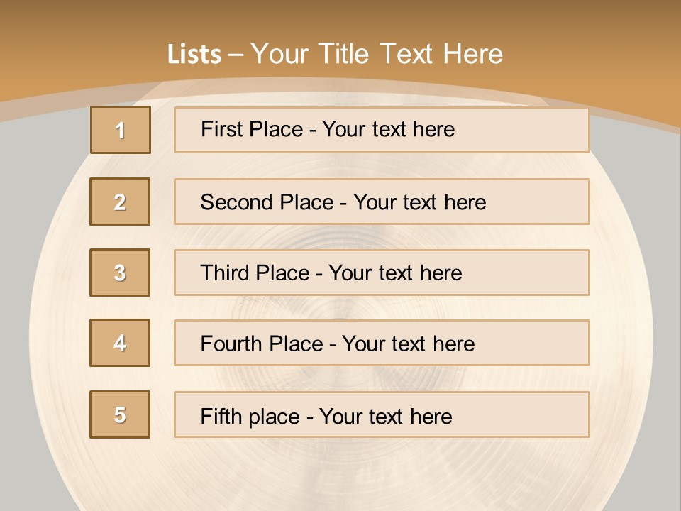 Round Equipment Music PowerPoint Template