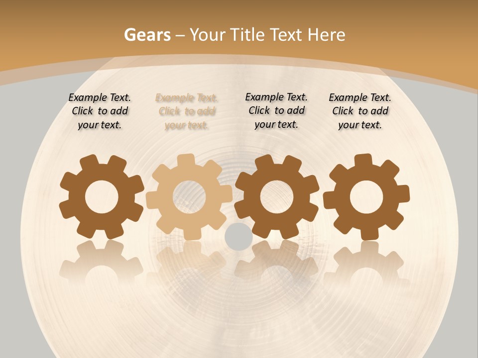 Round Equipment Music PowerPoint Template