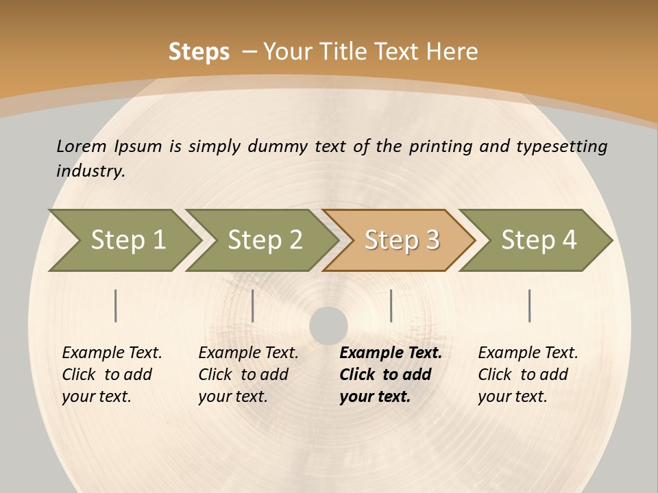 Round Equipment Music PowerPoint Template
