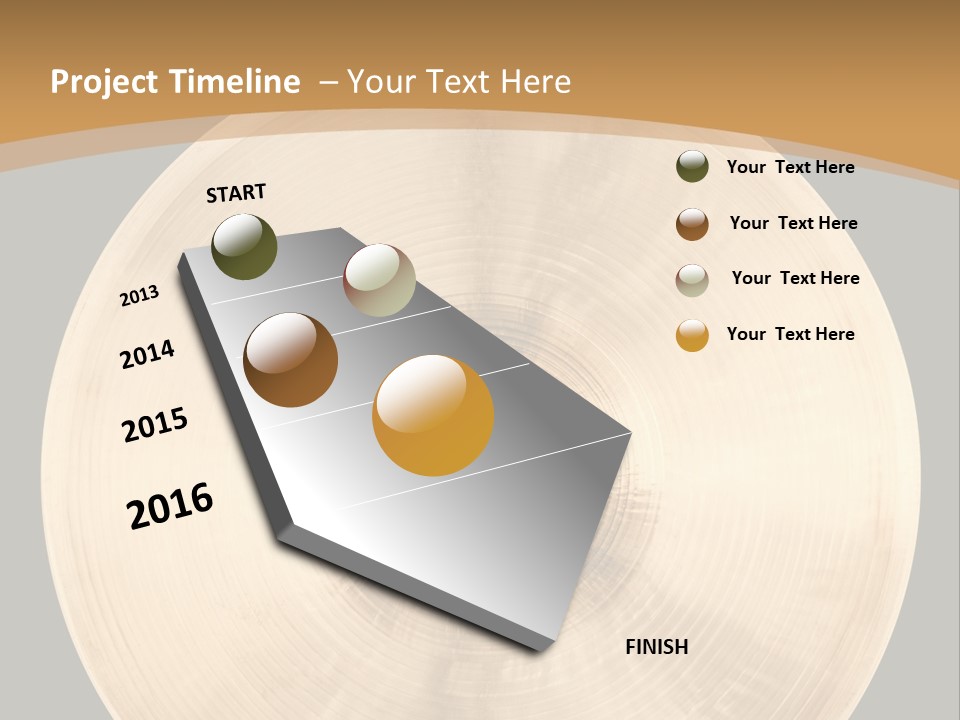 Round Equipment Music PowerPoint Template